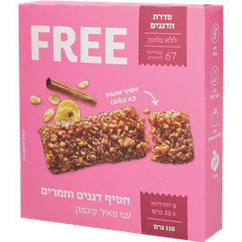 חטיף פרי דגנים תמרים וקינמון (ורוד)