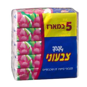 מארז חמישייה טישו לאף לילי צבעוני