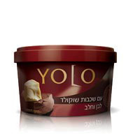 מעדן יולו שכבות שוקולד חלב ולבן