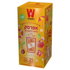 חליטת משקה קר אפרסק