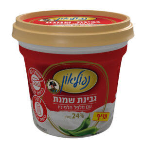 גבינת שמנת נפוליאון פלפל חלפיניו 24% שומן