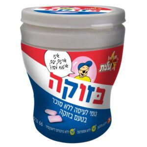 מסטיק צנצנת בזוקה(כחול אדום)