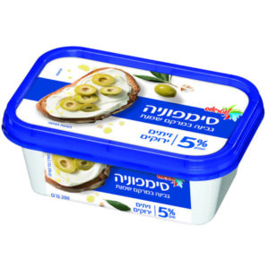 גבינת סימפוניה זיתים ירוקים 5%