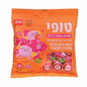 סוכריות טופי בטעם פירות מיה 540 גרם