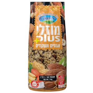 גרנולה אגוזים ושקדים מוזלי 1 קילו