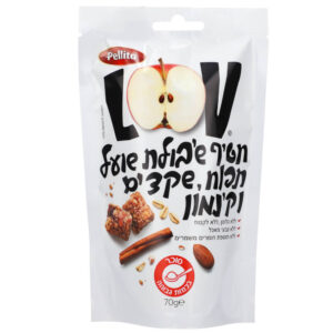 חטיף LOV שיבולת שועל תפוח שקד וקינמון 70 גרם